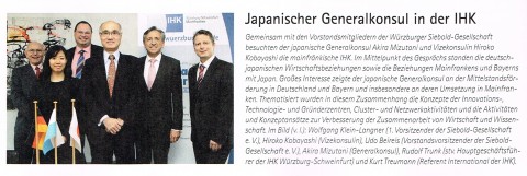 IHK Würzburg Japanischer Generalkonsul