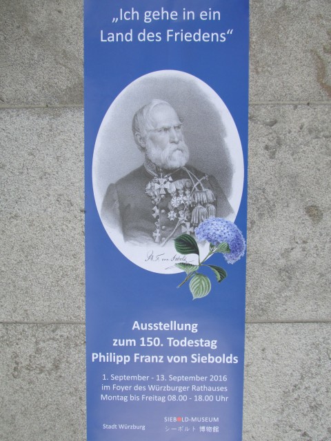 150 Todestag Philipp Franz von Siebold Ausstellung Rathaus Würzburg 2016
