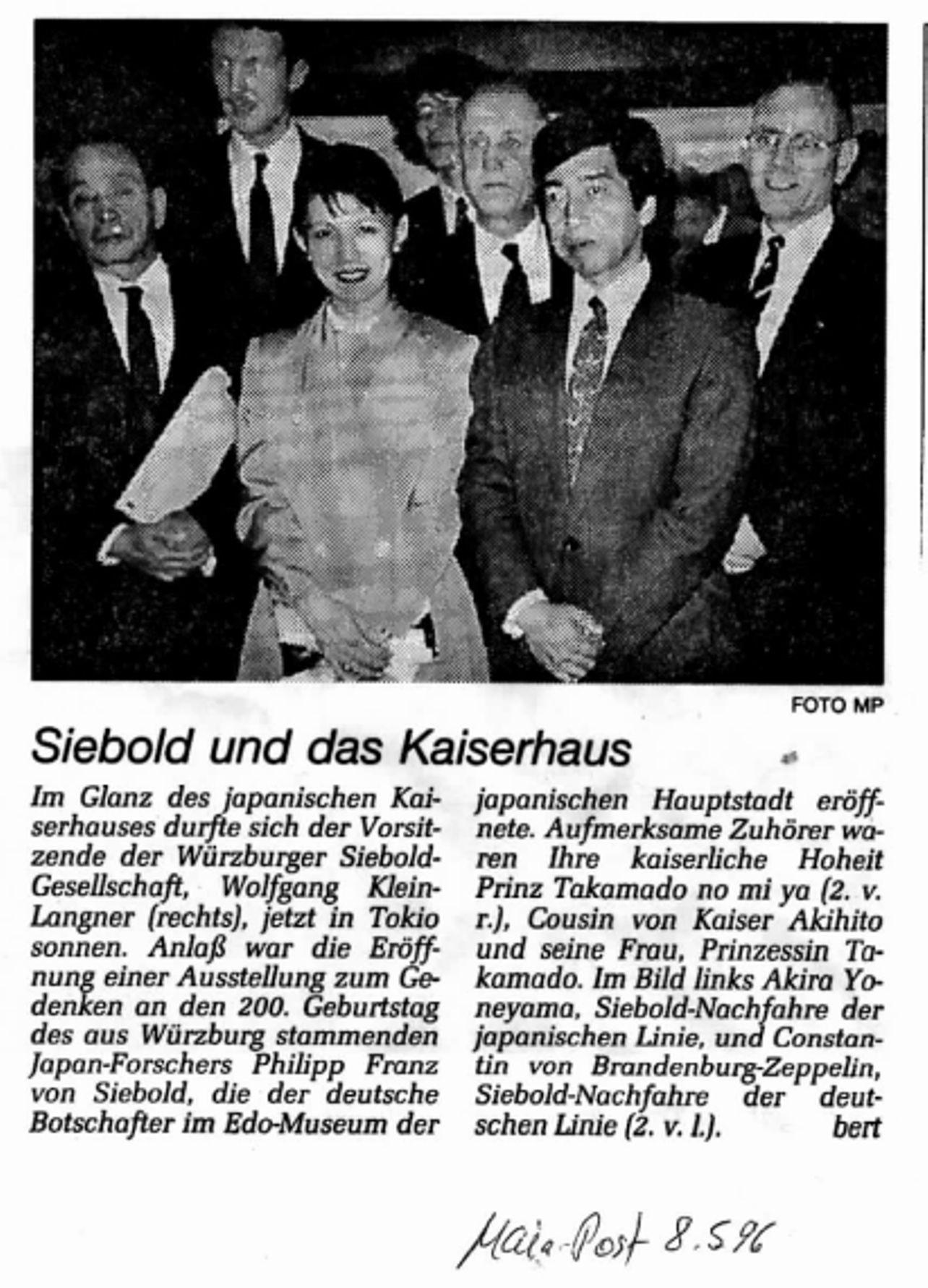 1996 Siebold Japanisches Kaiserhaus